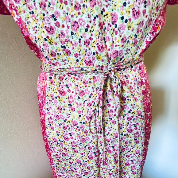 Cinq à Sept Jessica Floral Stripe Midi Dre… - Picture 5 of 10